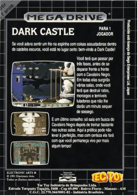 Dark Castle (USA, Europe) box cover back